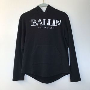 AMERICAN KIDS BALLIN LOS ANGELES Size Large Black Hoodie; Preloved